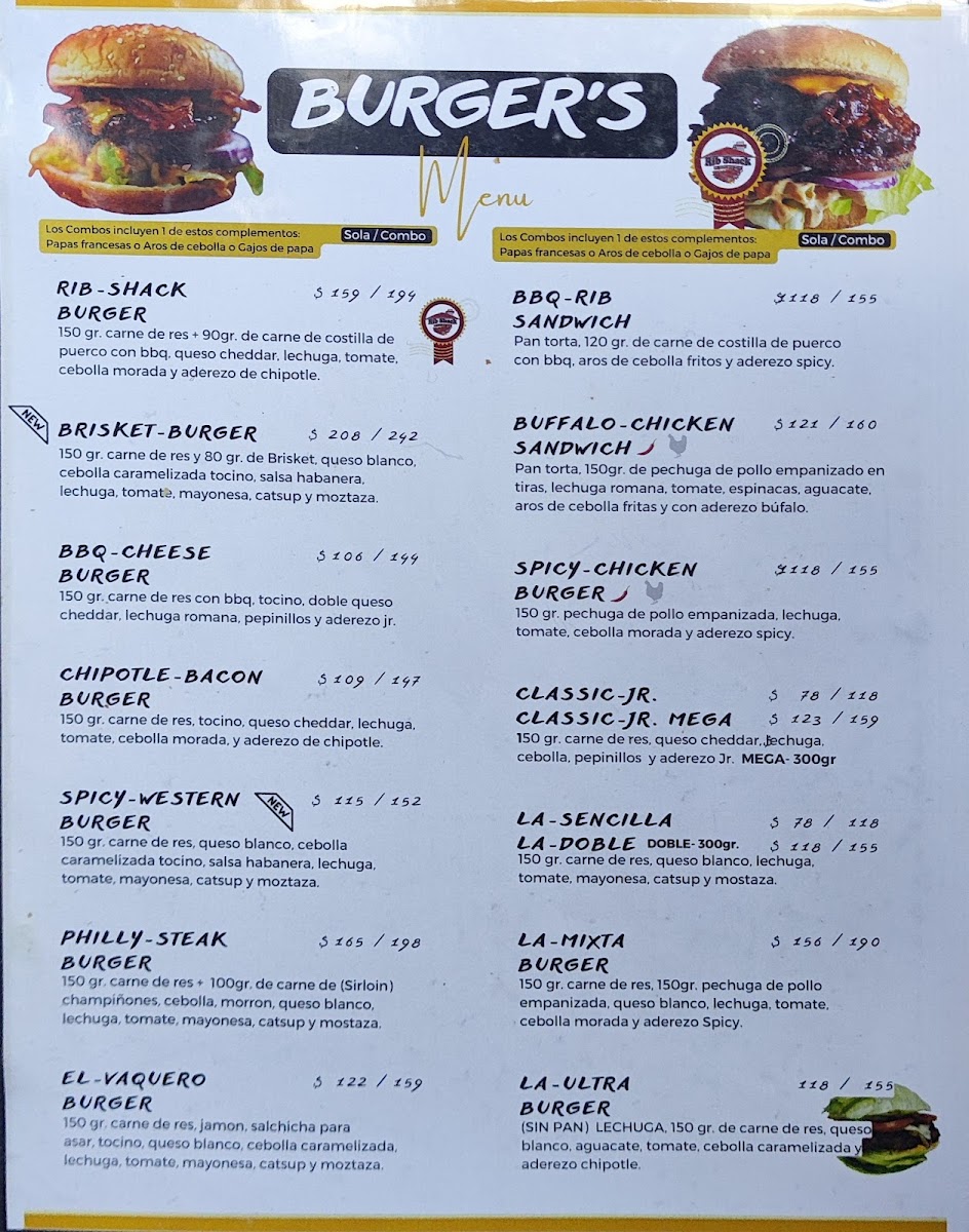 Rib Shack- American Grill Menu - Image 2